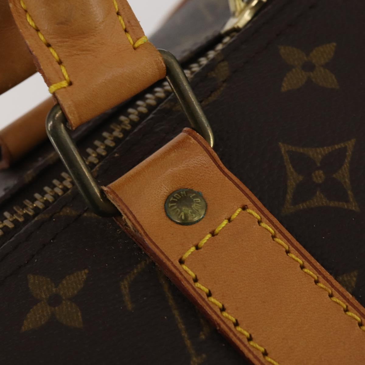 LOUIS VUITTON Monogram Keepall 55 Boston Bag M41424 LV Auth 188403V