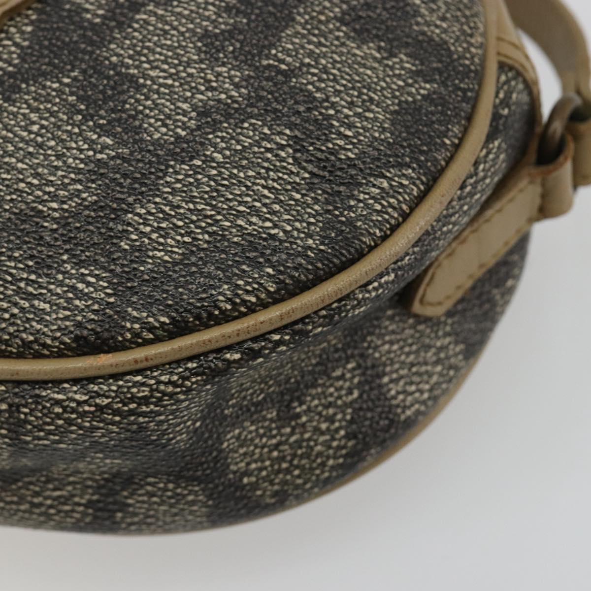 SAINT LAURENT Shoulder Bag PVC Brown Gold Auth 188404