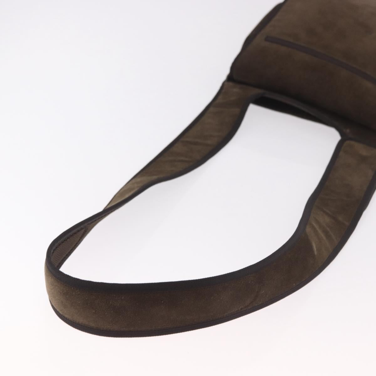 Miu Miu Shoulder Bag Suede Brown Auth 188406