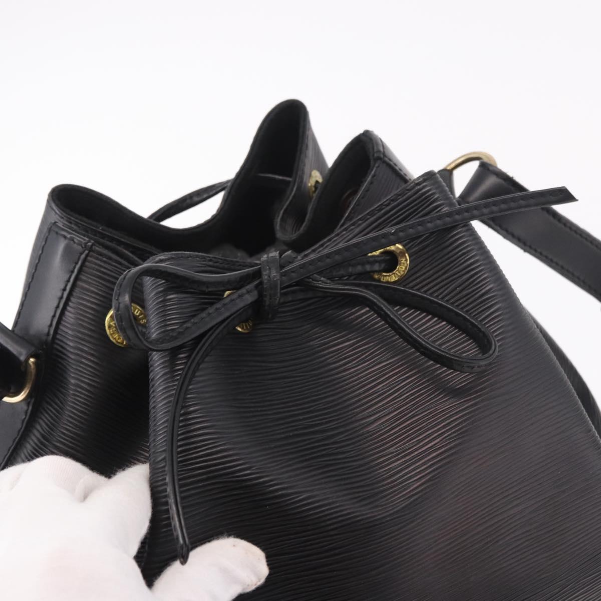 LOUIS VUITTON Epi Petit Noe Shoulder Bag Black M44102 LV Auth 188413SAV