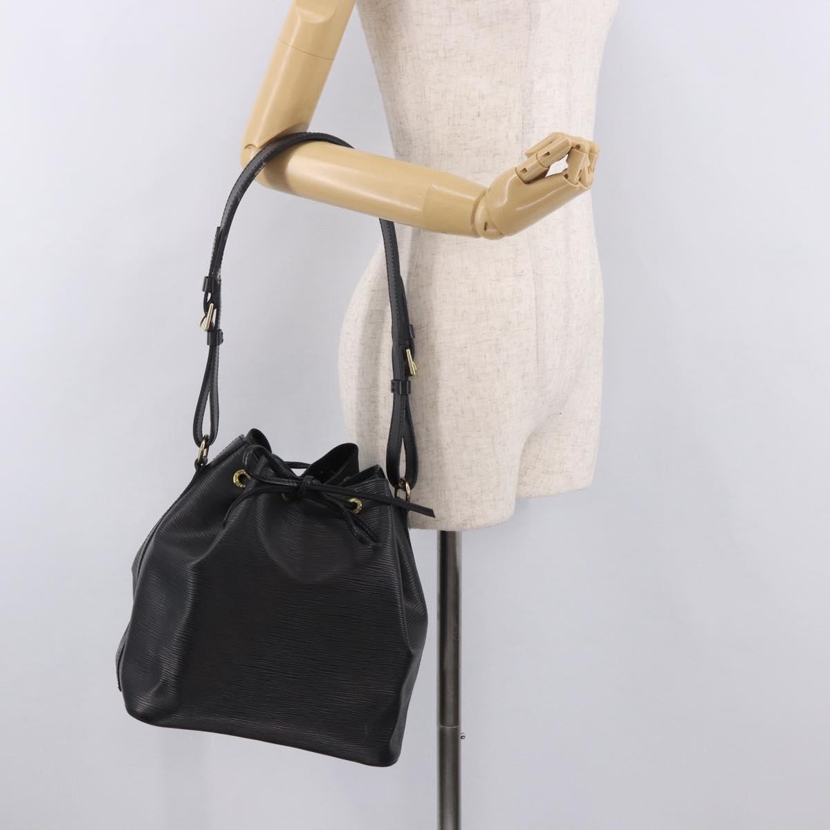 LOUIS VUITTON Epi Petit Noe Shoulder Bag Black M44102 LV Auth 188413SAV
