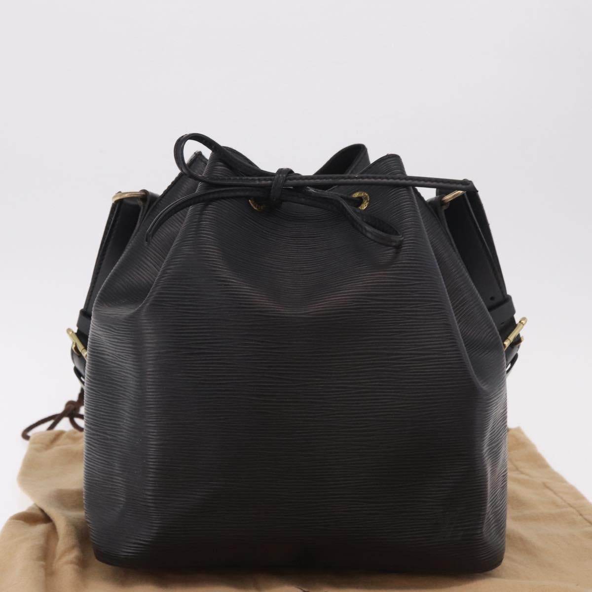 LOUIS VUITTON Epi Petit Noe Shoulder Bag Black M44102 LV Auth 188413SAV