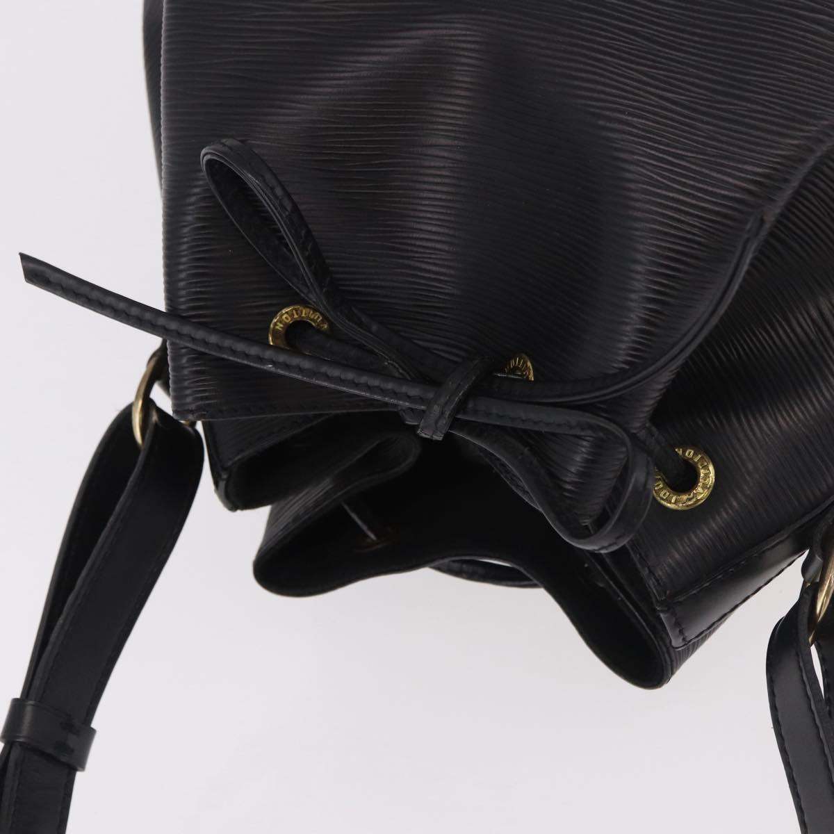 LOUIS VUITTON Epi Petit Noe Shoulder Bag Black M44102 LV Auth 188413SAV