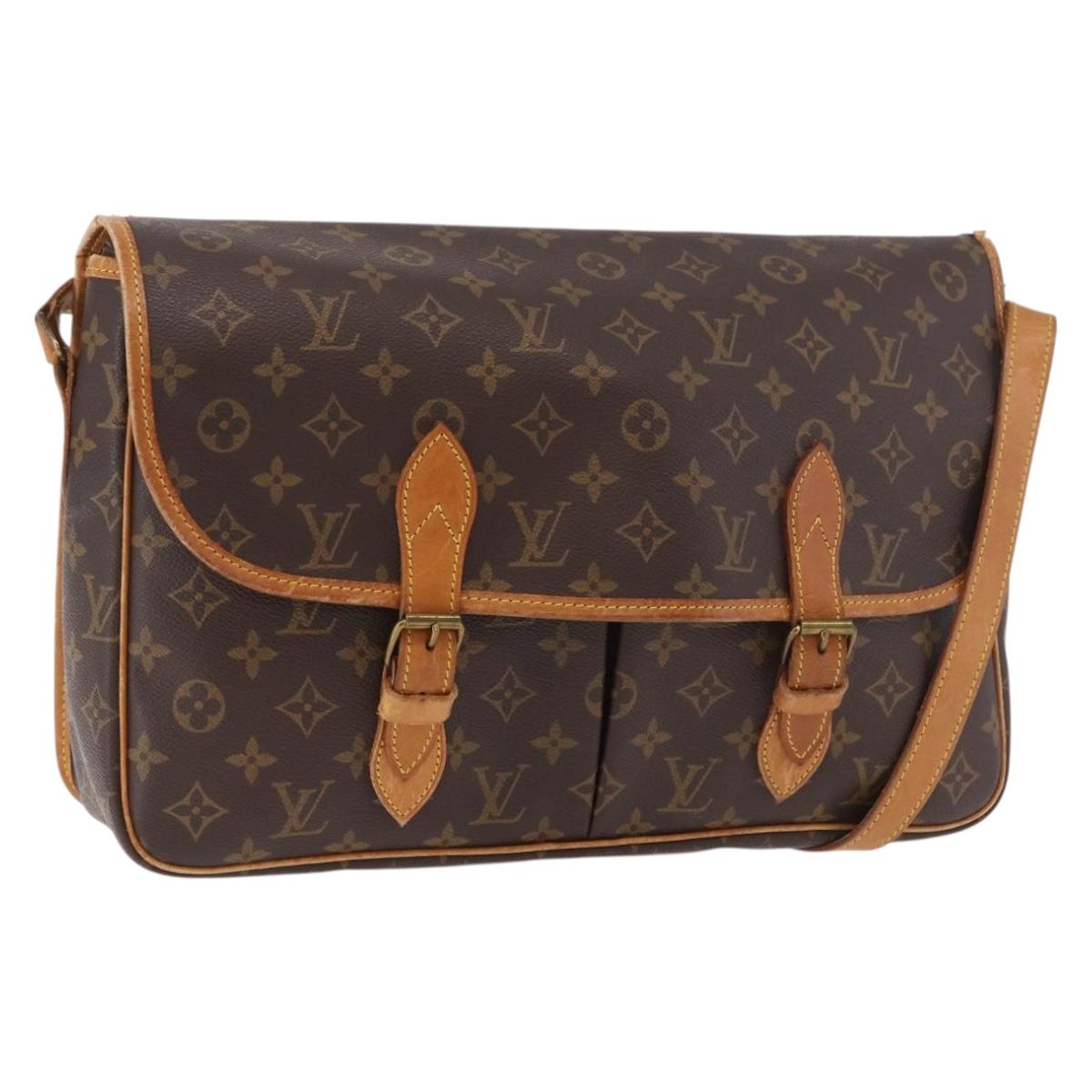 LOUIS VUITTON Monogram Gibeciere GM Shoulder Bag M42246 LV Auth 188421