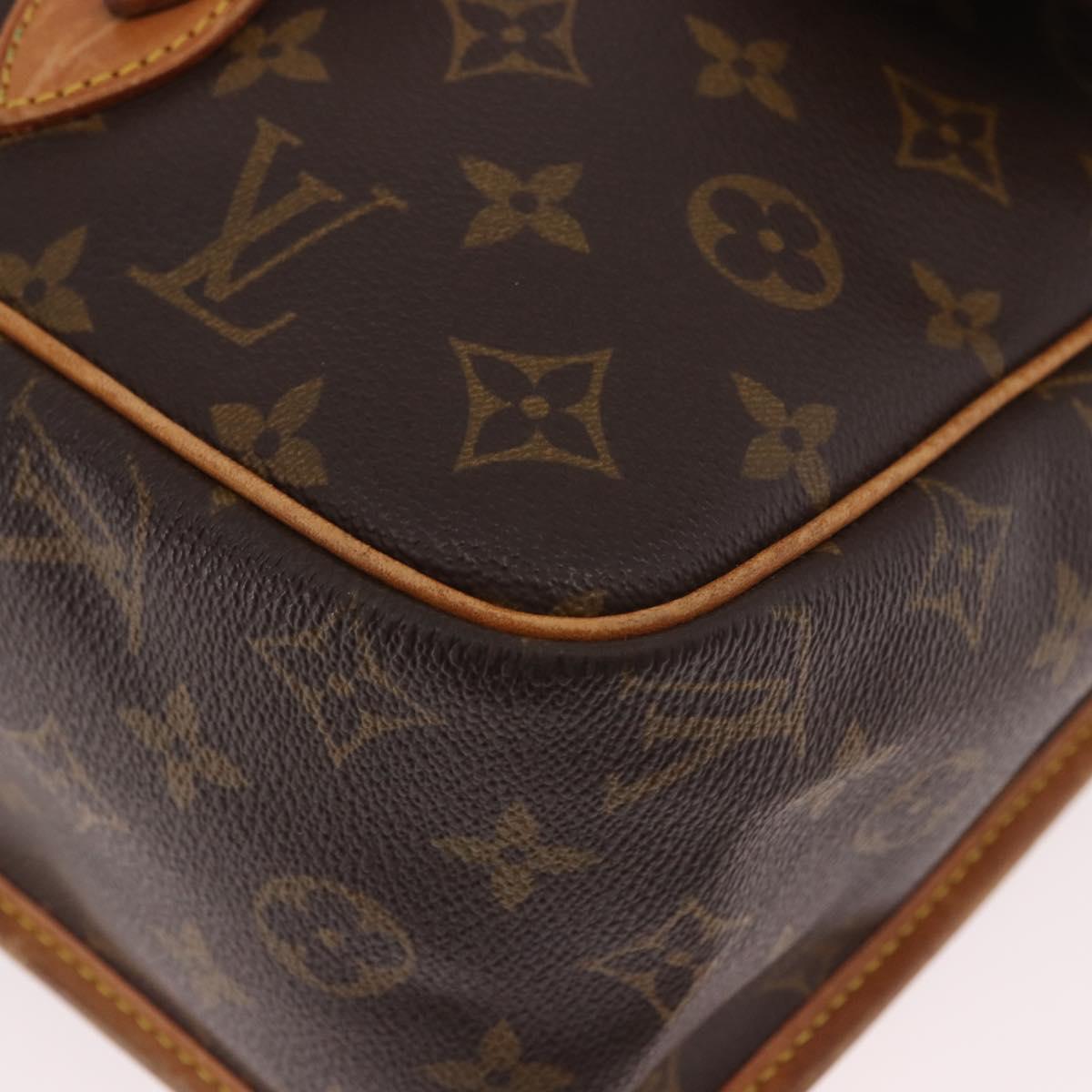 LOUIS VUITTON Monogram Gibeciere GM Shoulder Bag M42246 LV Auth 188421
