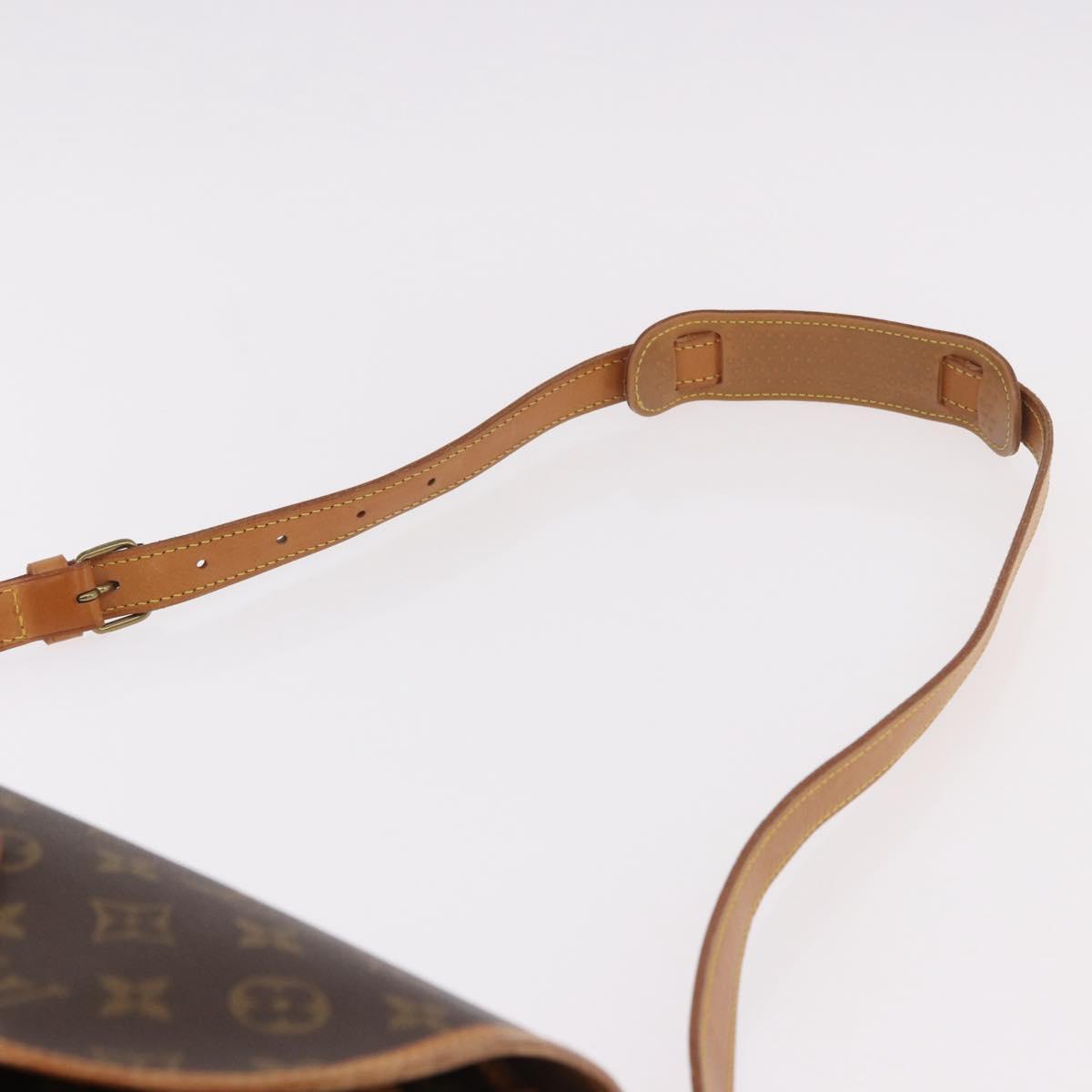 LOUIS VUITTON Monogram Gibeciere GM Shoulder Bag M42246 LV Auth 188421