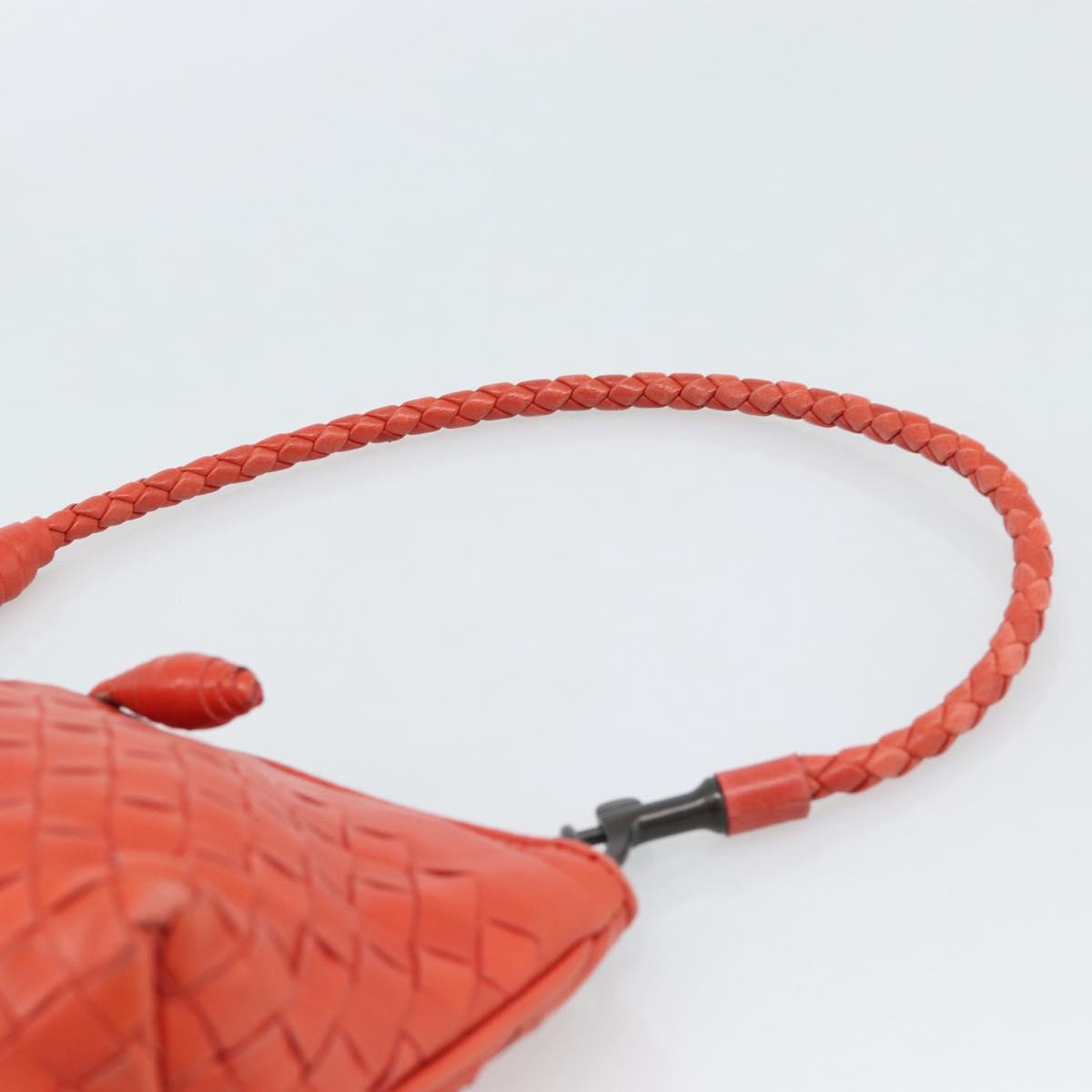 BOTTEGA VENETA INTRECCIATO Hand Bag Leather Red 120773 Auth 188439A