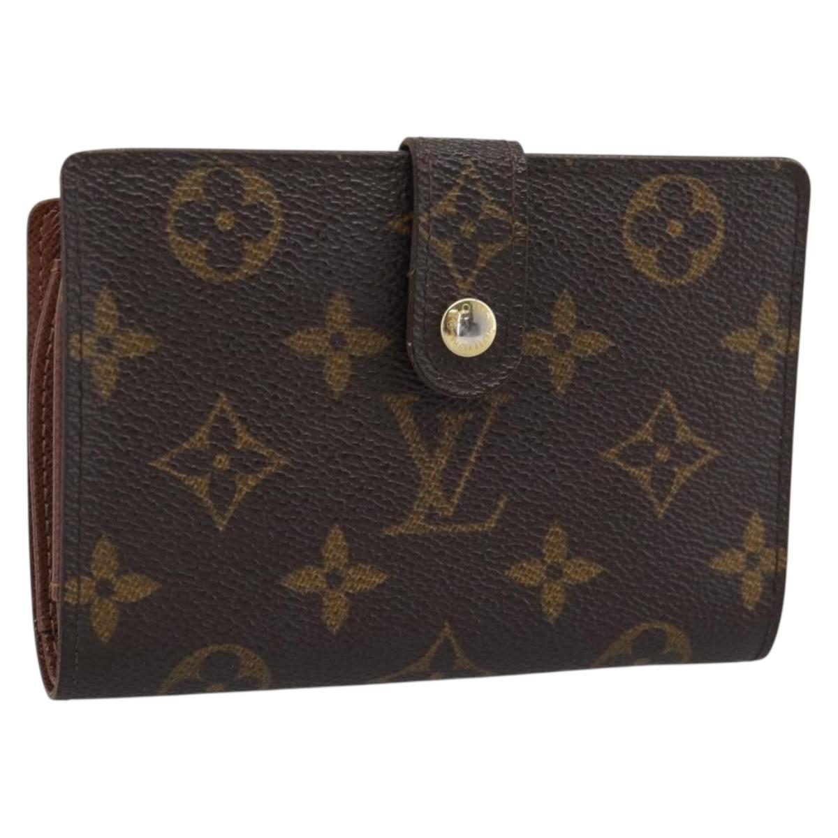 LOUIS VUITTON Monogram Porte Monnaie Billets Viennois Wallet M61663 Auth 188441A