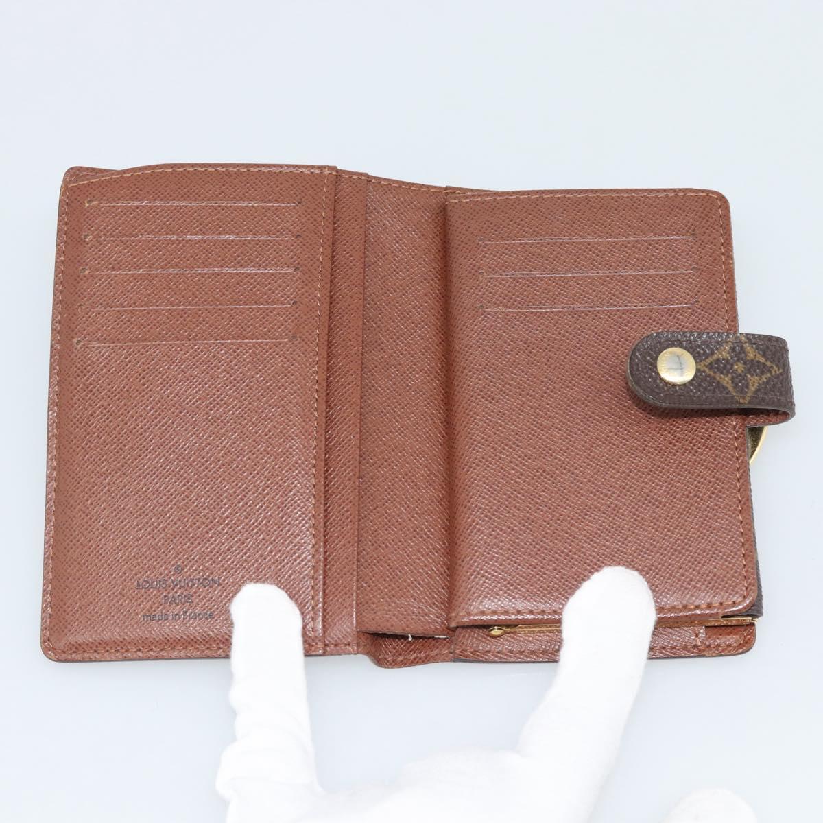 LOUIS VUITTON Monogram Porte Monnaie Billets Viennois Wallet M61663 Auth 188441A