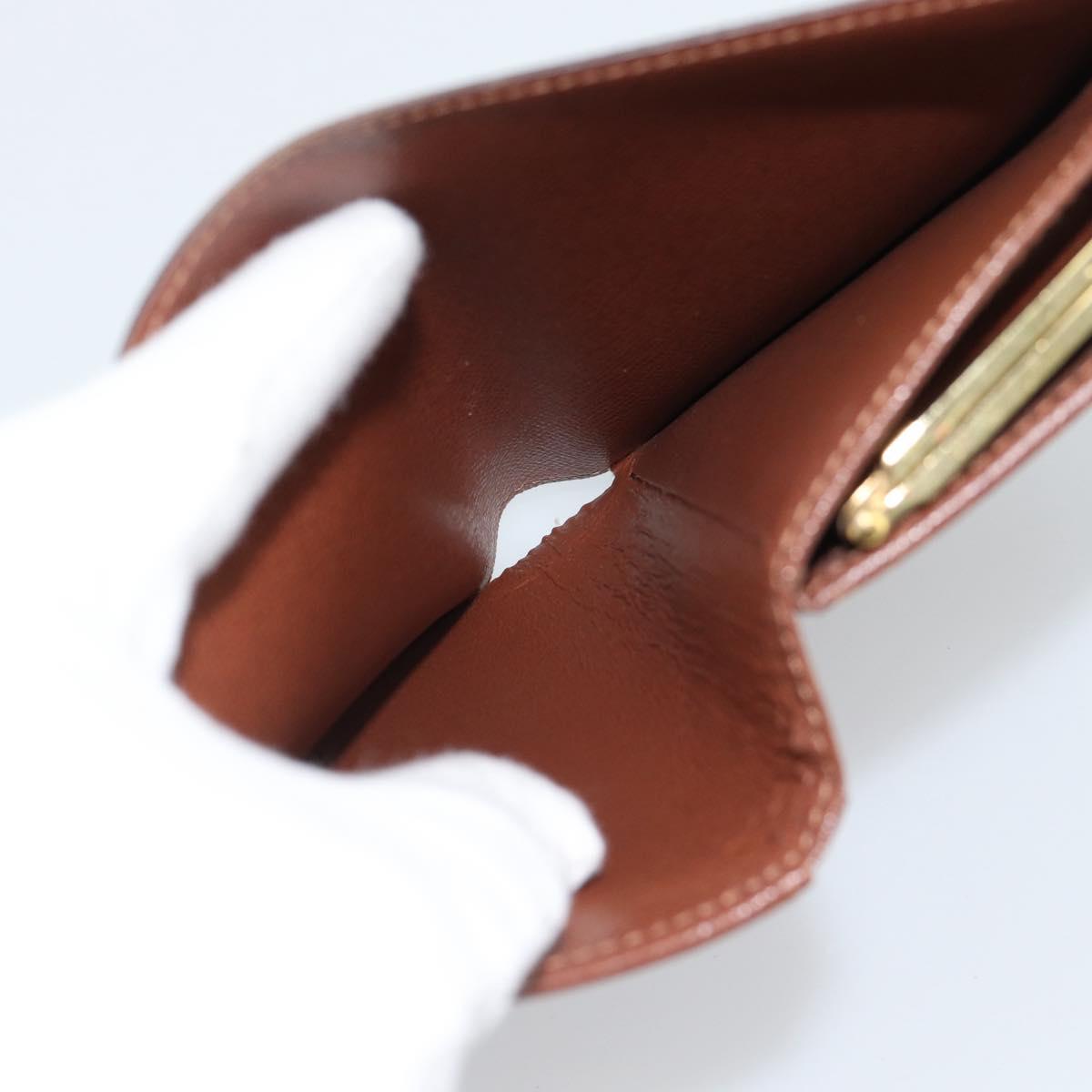 LOUIS VUITTON Monogram Porte Monnaie Billets Viennois Wallet M61663 Auth 188441A