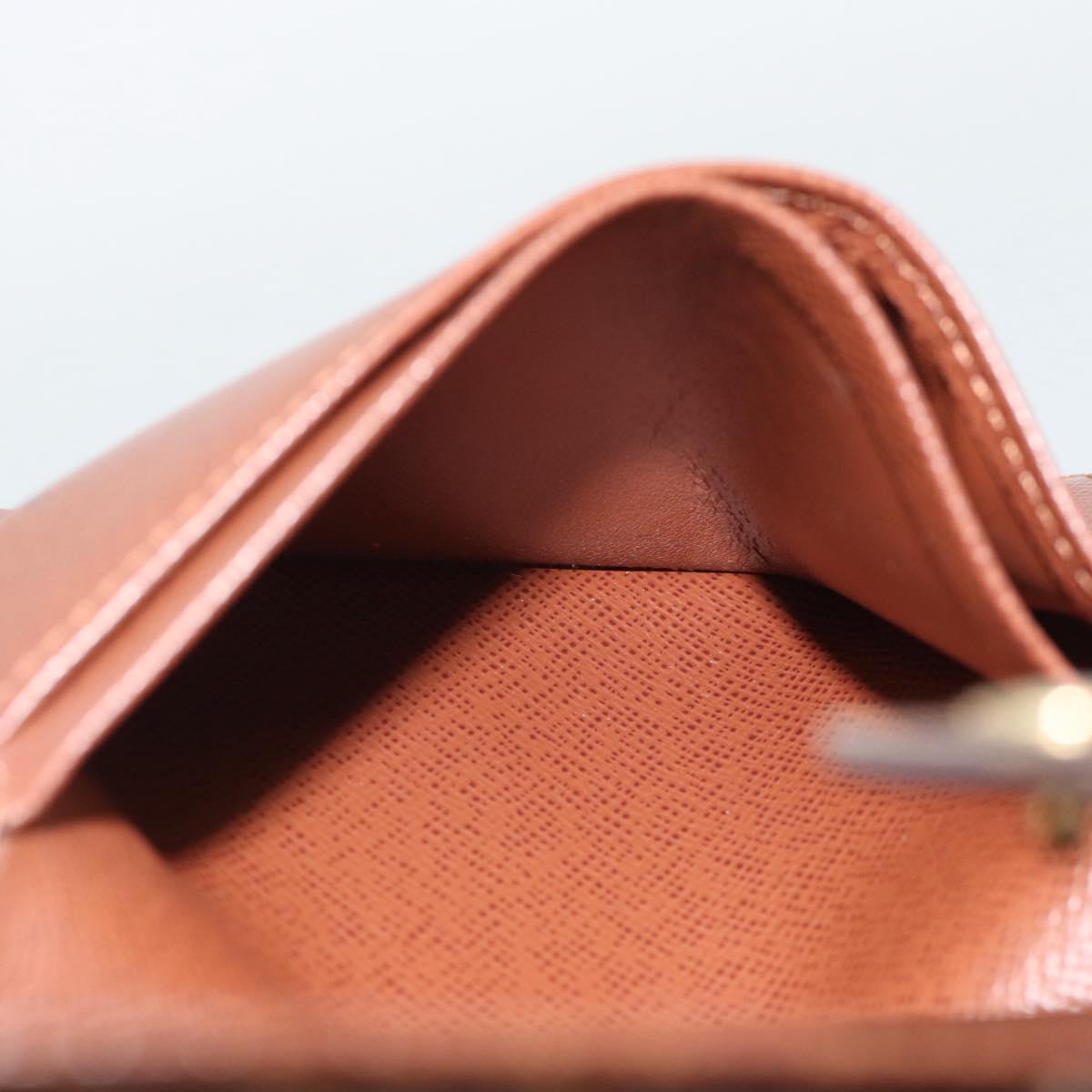 LOUIS VUITTON Monogram Porte Monnaie Billets Viennois Wallet M61663 Auth 188441A