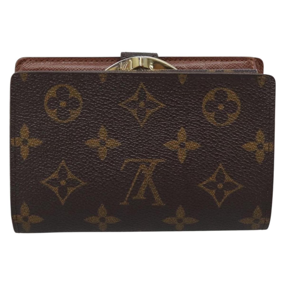 LOUIS VUITTON Monogram Porte Monnaie Billets Viennois Wallet M61663 Auth 188441A