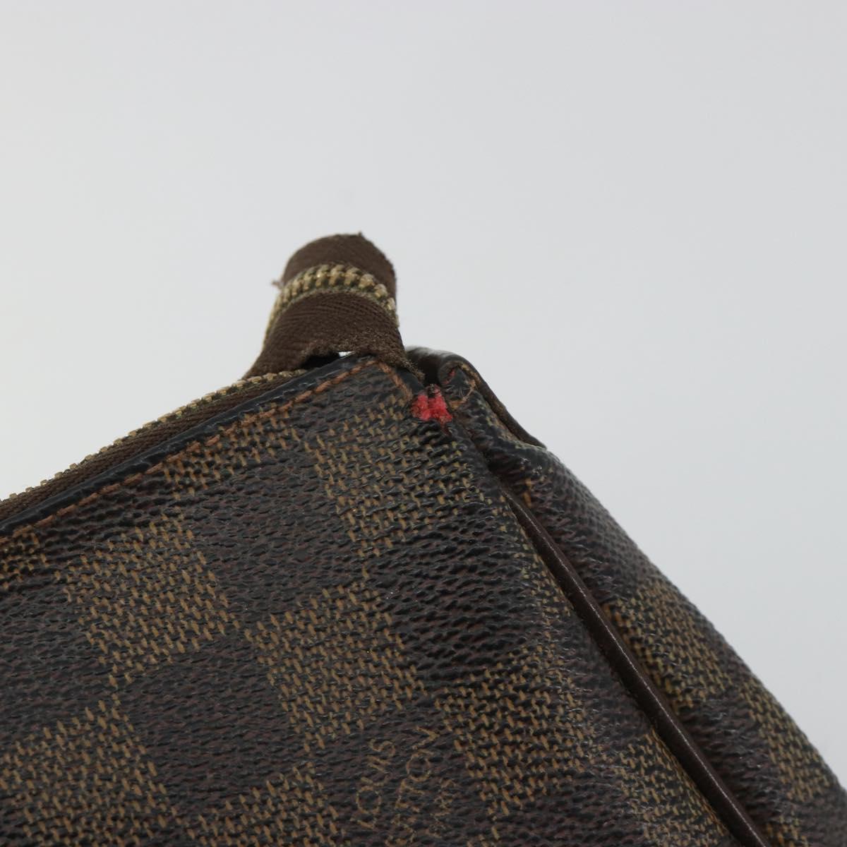 LOUIS VUITTON Damier Ebene Eva Shoulder Bag N55213 LV Auth 188452