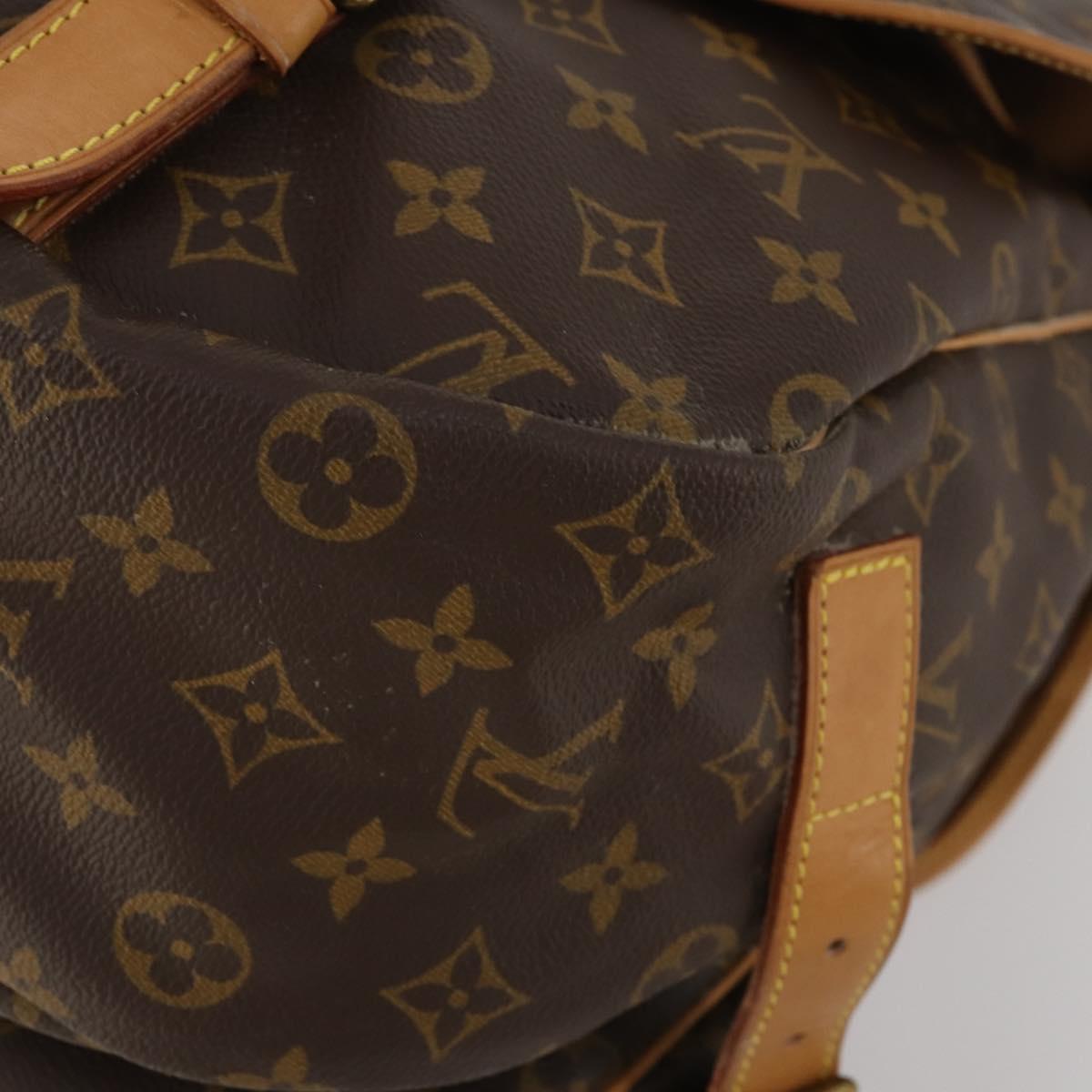 LOUIS VUITTON Monogram Saumur 43 Shoulder Bag M42252 LV Auth 188476