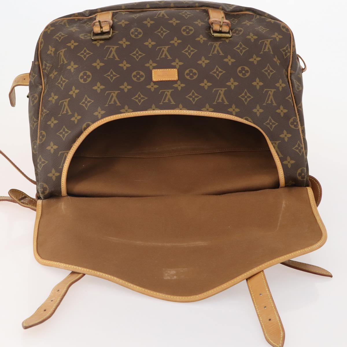 LOUIS VUITTON Monogram Saumur 43 Shoulder Bag M42252 LV Auth 188476