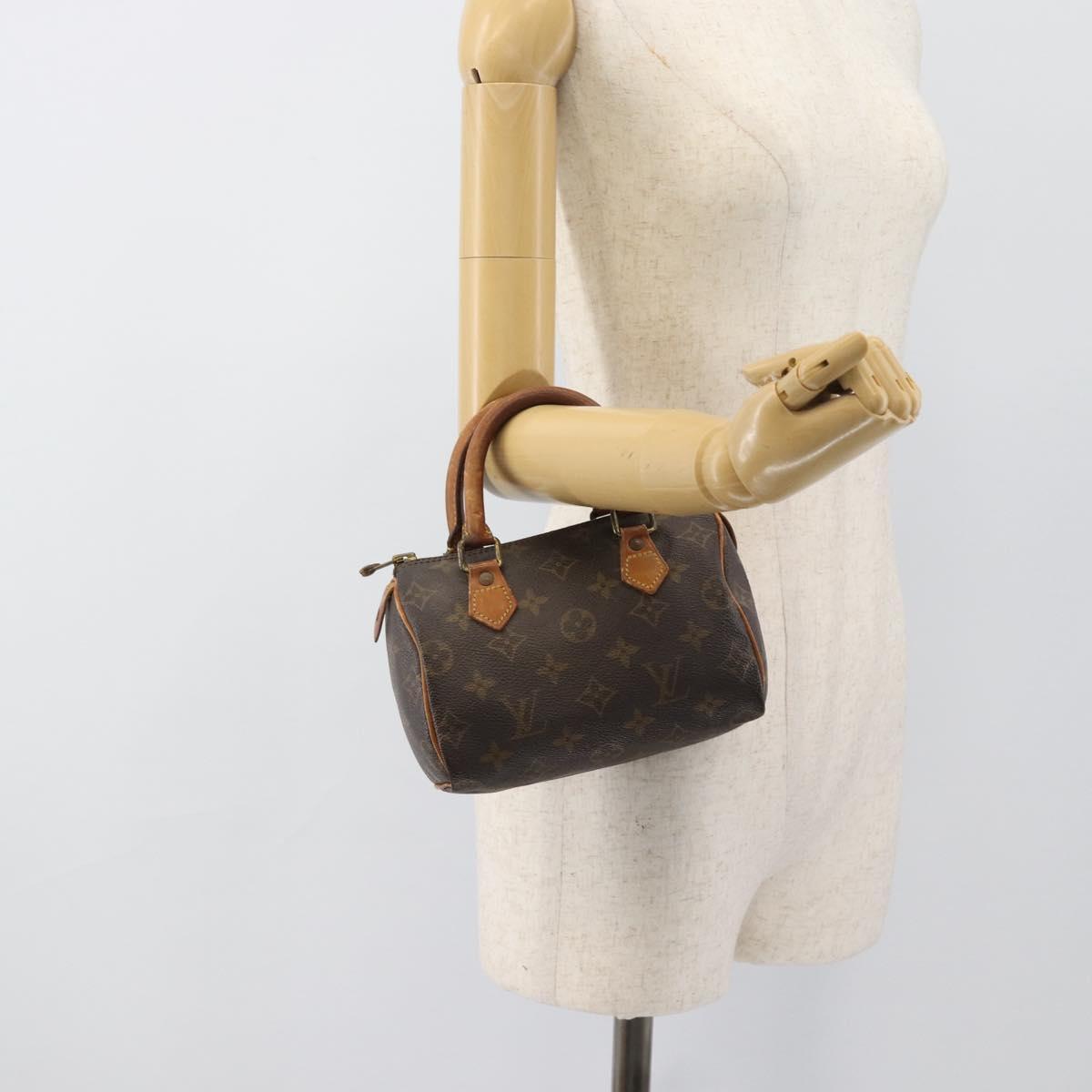 LOUIS VUITTON Monogram Mini Speedy Bandouliere Japon 88 Bag M99014 Auth 188480