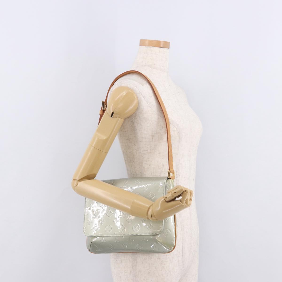 LOUIS VUITTON Monogram Vernis Thompson Street Bag Gris M91008 LV Auth 188483V