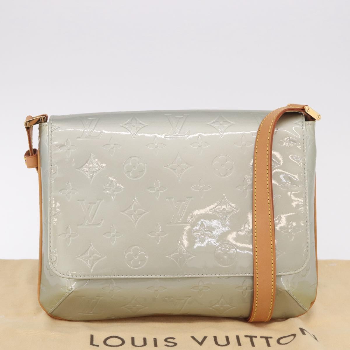 LOUIS VUITTON Monogram Vernis Thompson Street Bag Gris M91008 LV Auth 188483V