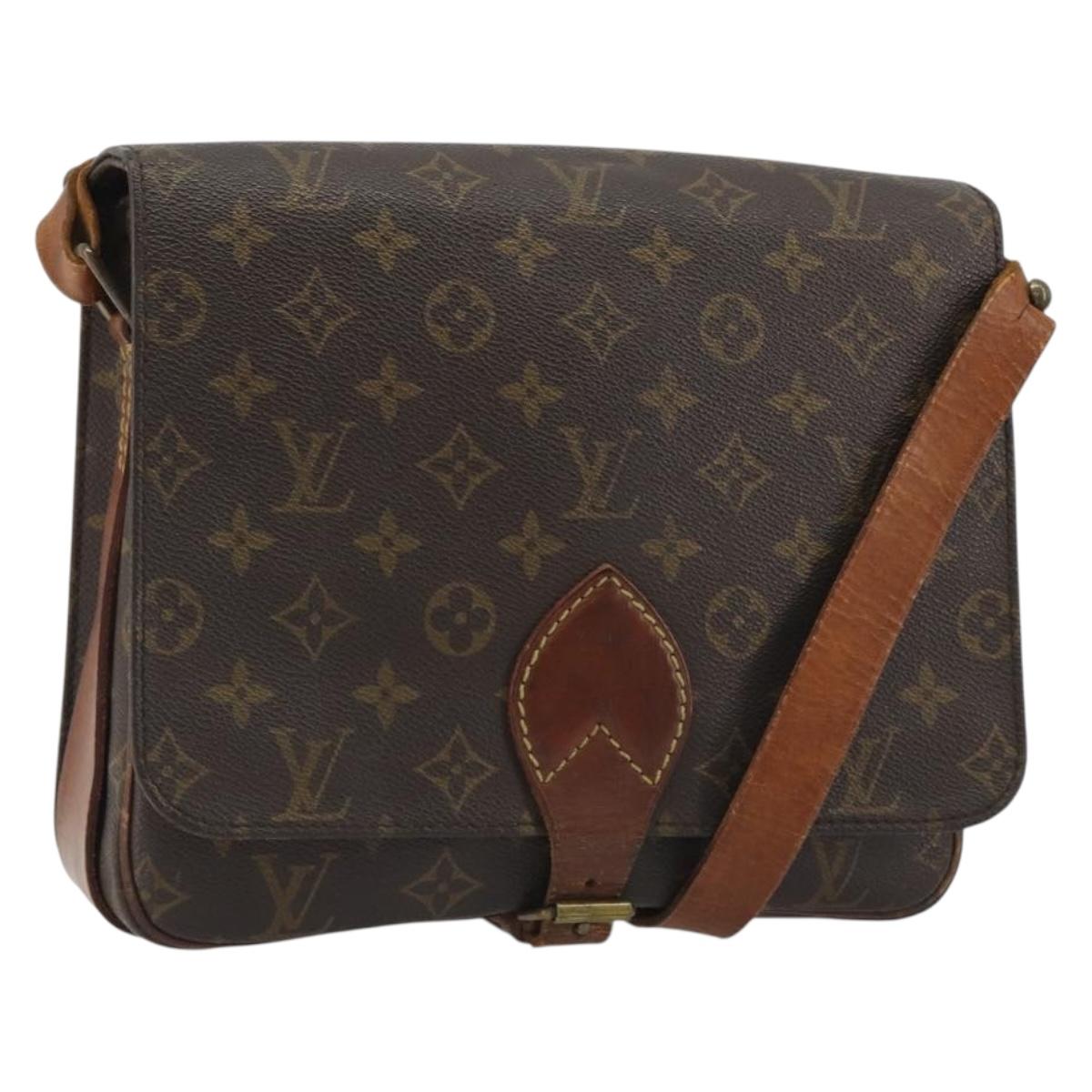 LOUIS VUITTON Monogram Cartouchiere GM Shoulder Bag M51252 LV Auth 188485