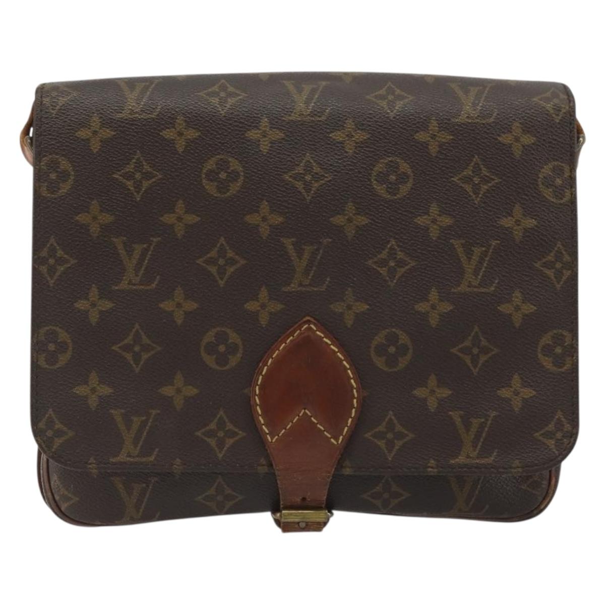LOUIS VUITTON Monogram Cartouchiere GM Shoulder Bag M51252 LV Auth 188485