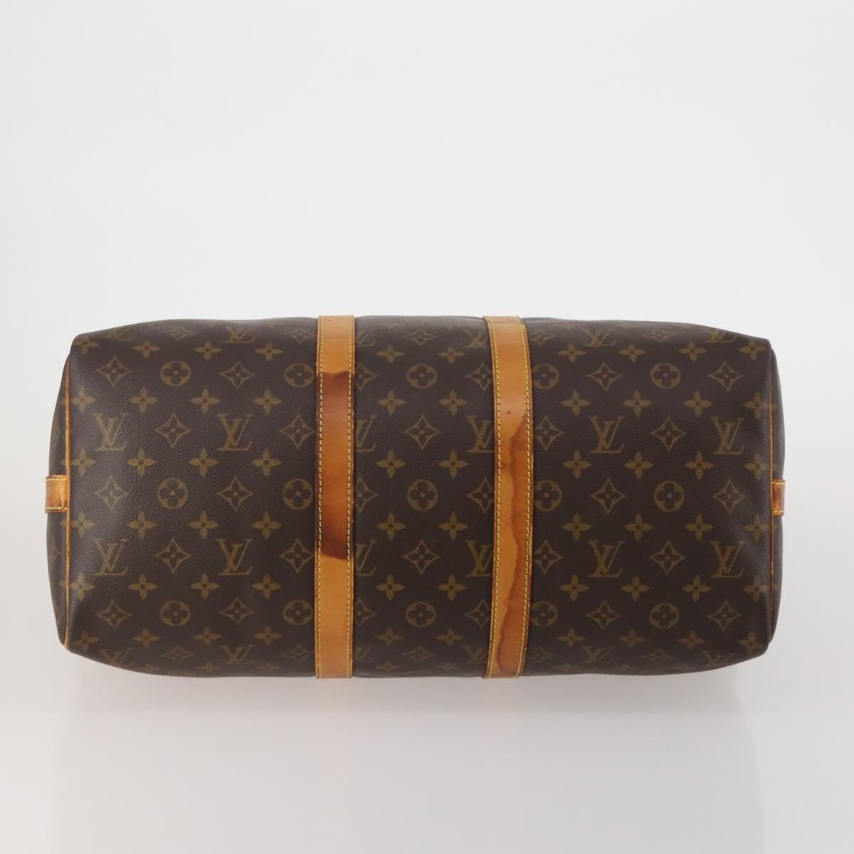 LOUIS VUITTON Monogram Keepall Bandouliere 45 Boston Bag M41418 LV Auth 188489