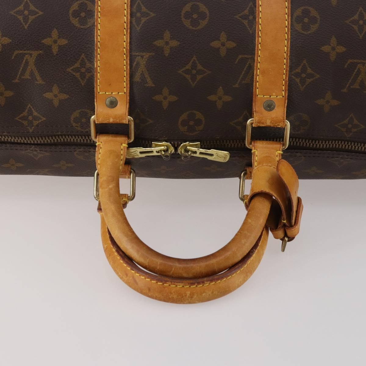 LOUIS VUITTON Monogram Keepall Bandouliere 45 Boston Bag M41418 LV Auth 188489