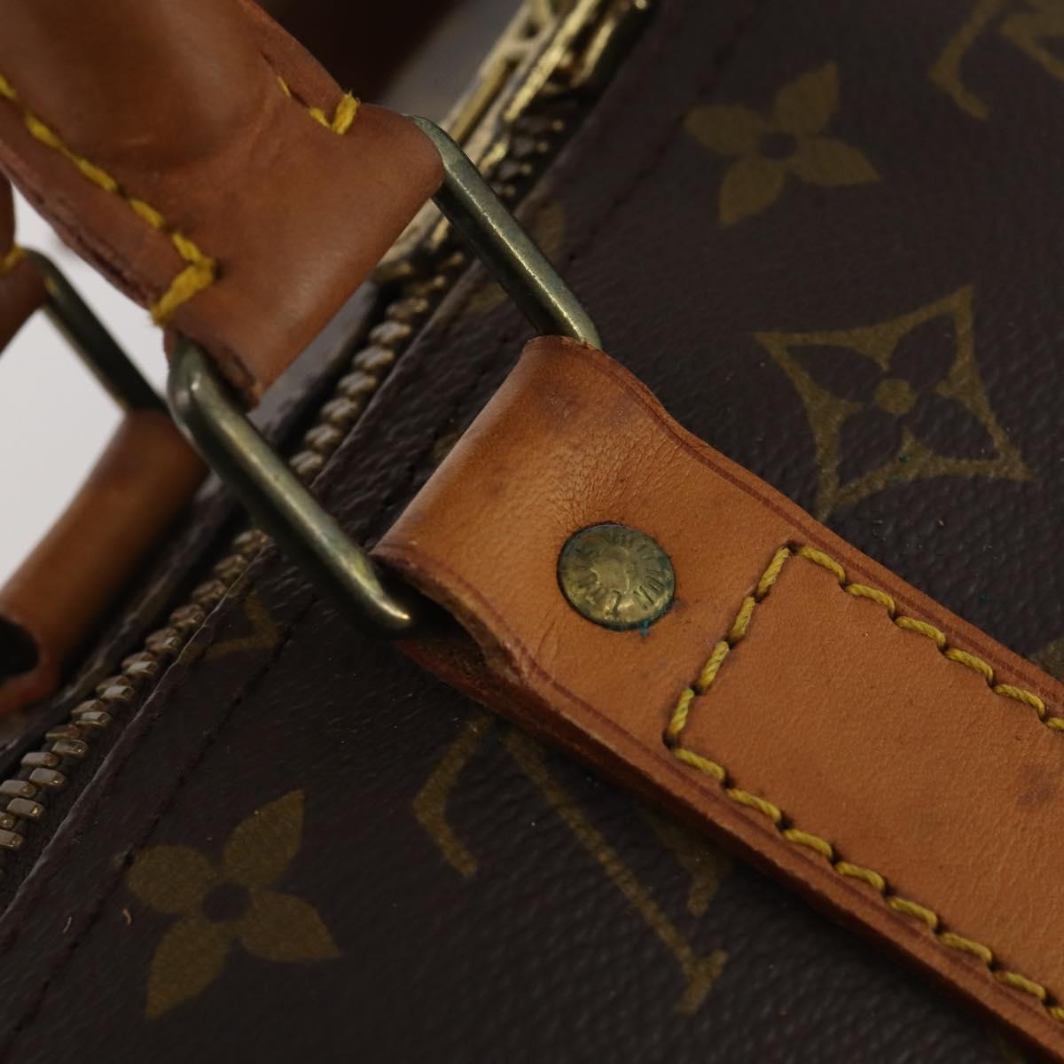 LOUIS VUITTON Monogram Keepall 55 Boston Bag M41424 LV Auth 188491