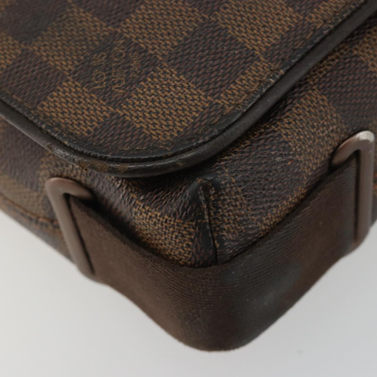LOUIS VUITTON Damier Ebene Brooklyn PM Shoulder Bag N51210 LV Auth 188492