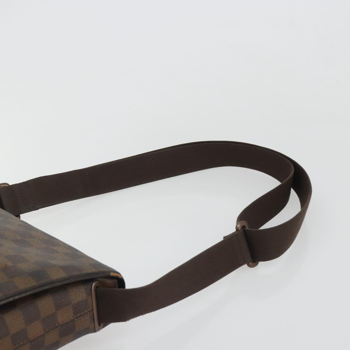 LOUIS VUITTON Damier Ebene Brooklyn PM Shoulder Bag N51210 LV Auth 188492