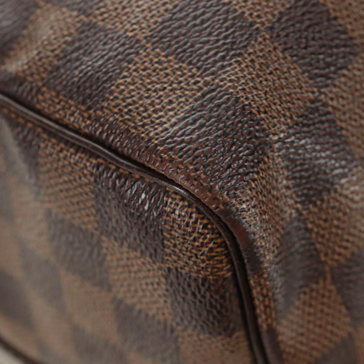 LOUIS VUITTON Damier Ebene Speedy Bandouliere 35 Hand Bag N41366 Auth 188496SAV