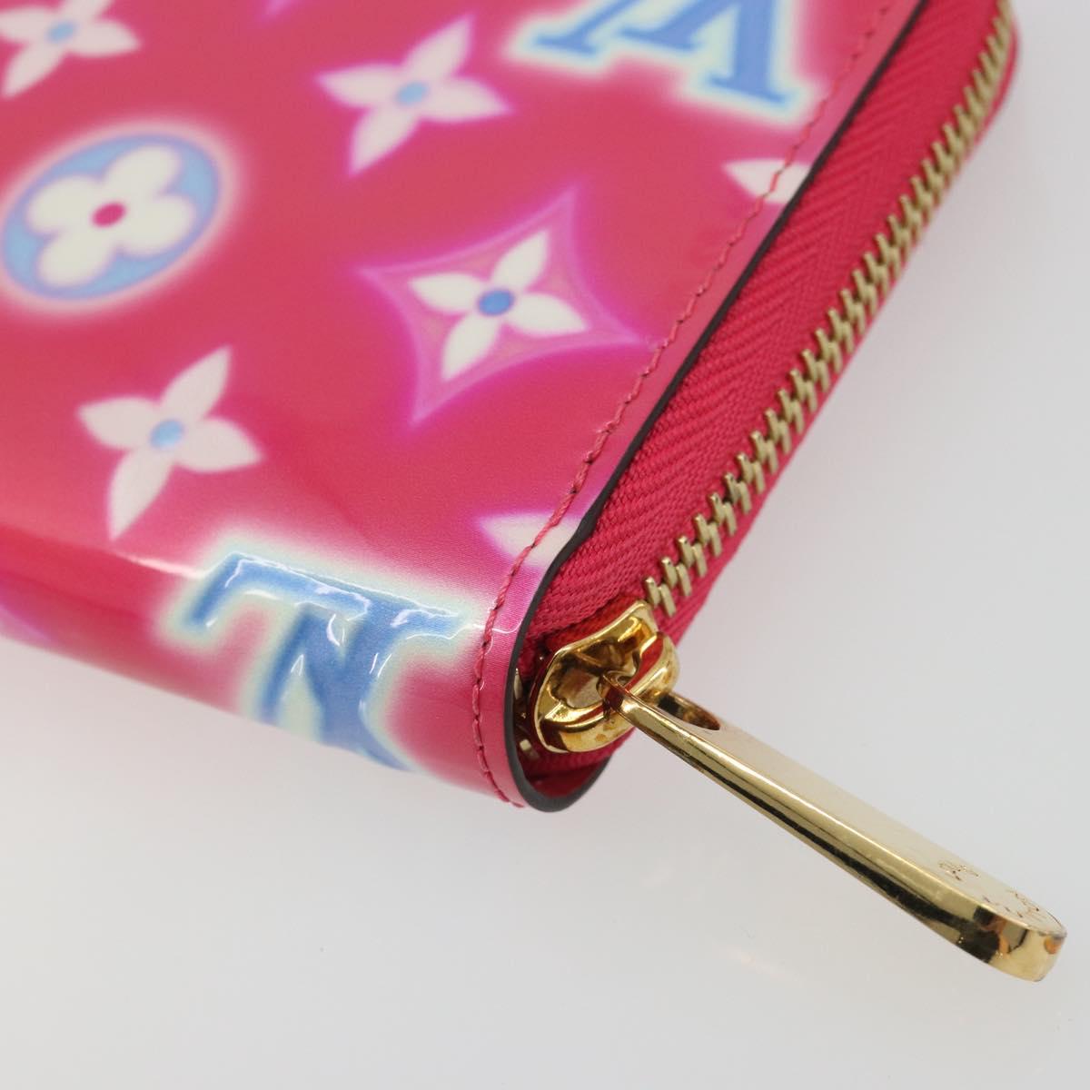 LOUIS VUITTON Vernis Zippy Long Wallet Valentine's Day 2022 M81154 Auth 188500M