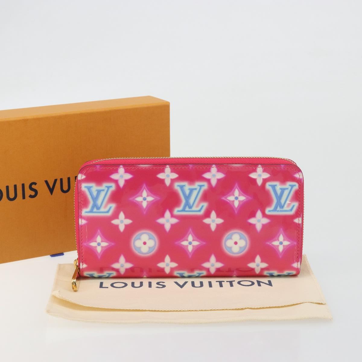 LOUIS VUITTON Vernis Zippy Long Wallet Valentine's Day 2022 M81154 Auth 188500M