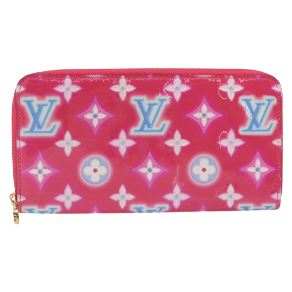 LOUIS VUITTON Vernis Zippy Long Wallet Valentine's Day 2022 M81154 Auth 188500M