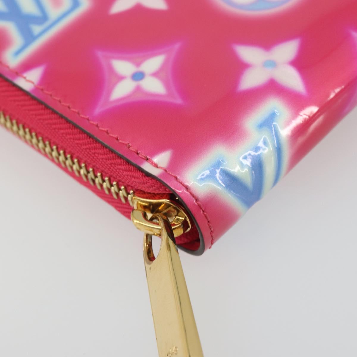 LOUIS VUITTON Vernis Zippy Long Wallet Valentine's Day 2022 M81154 Auth 188500M