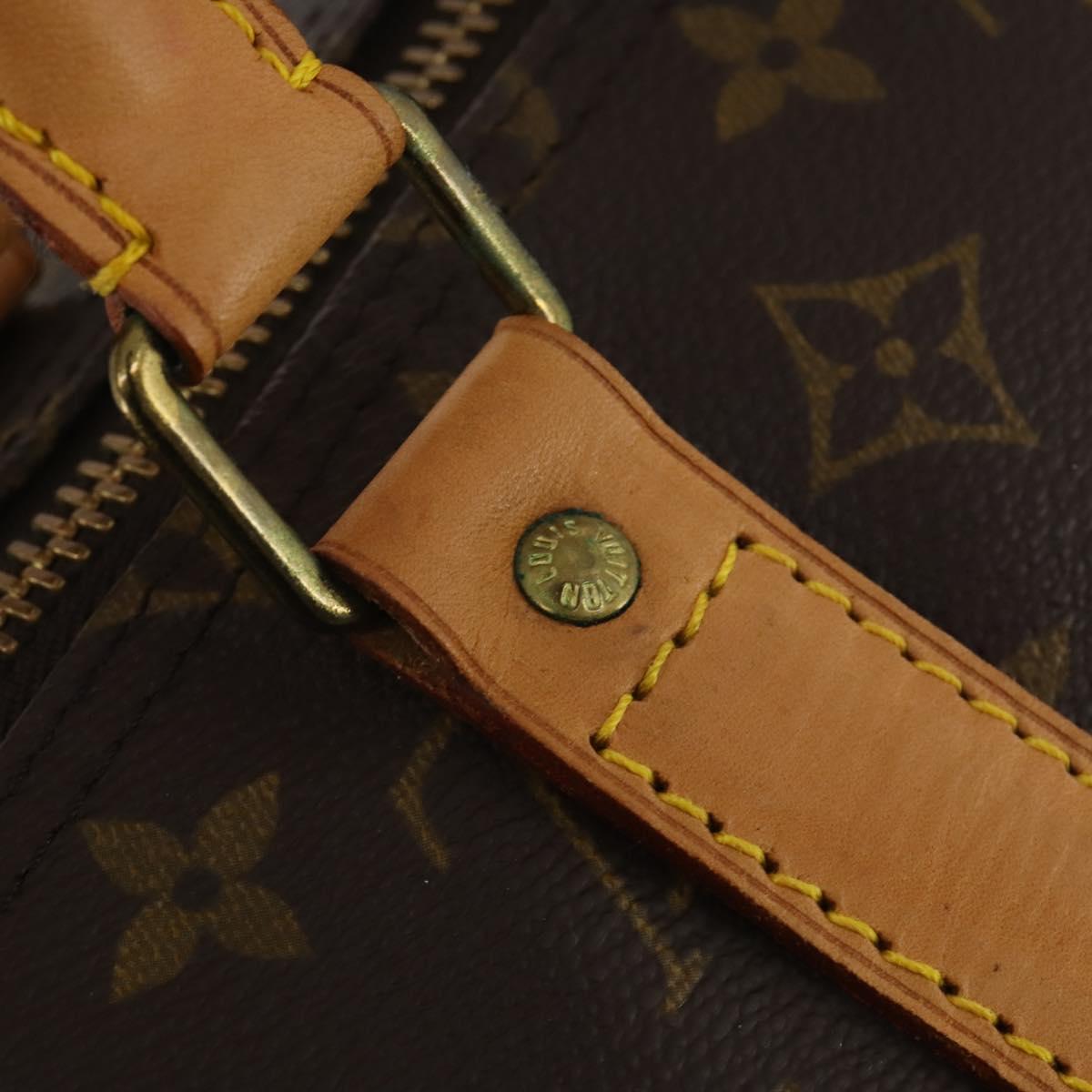 LOUIS VUITTON Monogram Keepall 55 Boston Bag M41424 LV Auth 188502SAV