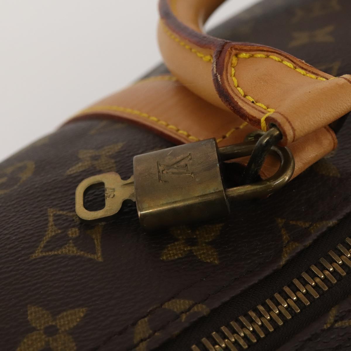 LOUIS VUITTON Monogram Keepall 55 Boston Bag M41424 LV Auth 188502SAV