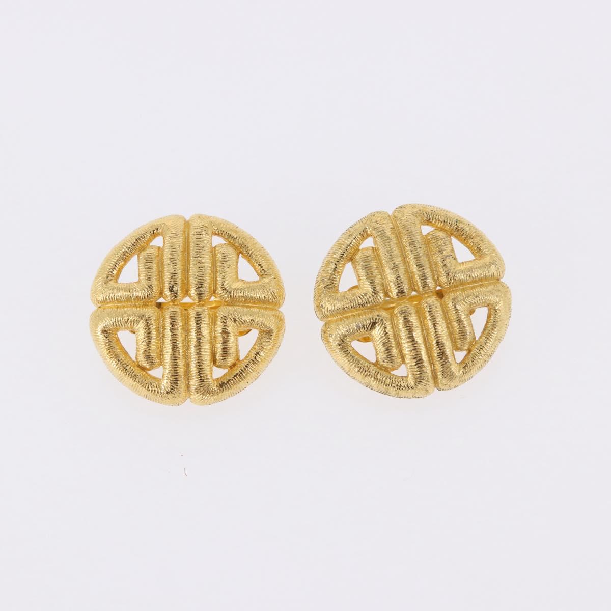 NINA RICCI Givenchy Calvin Klein MCM Earring metal 5 Set Gold Auth 188503
