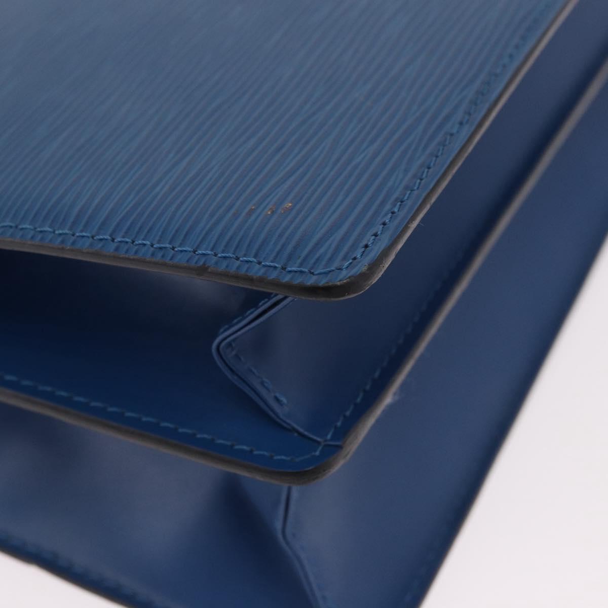 LOUIS VUITTON Epi Capuchin Shoulder Bag Blue M52345 LV Auth 188508