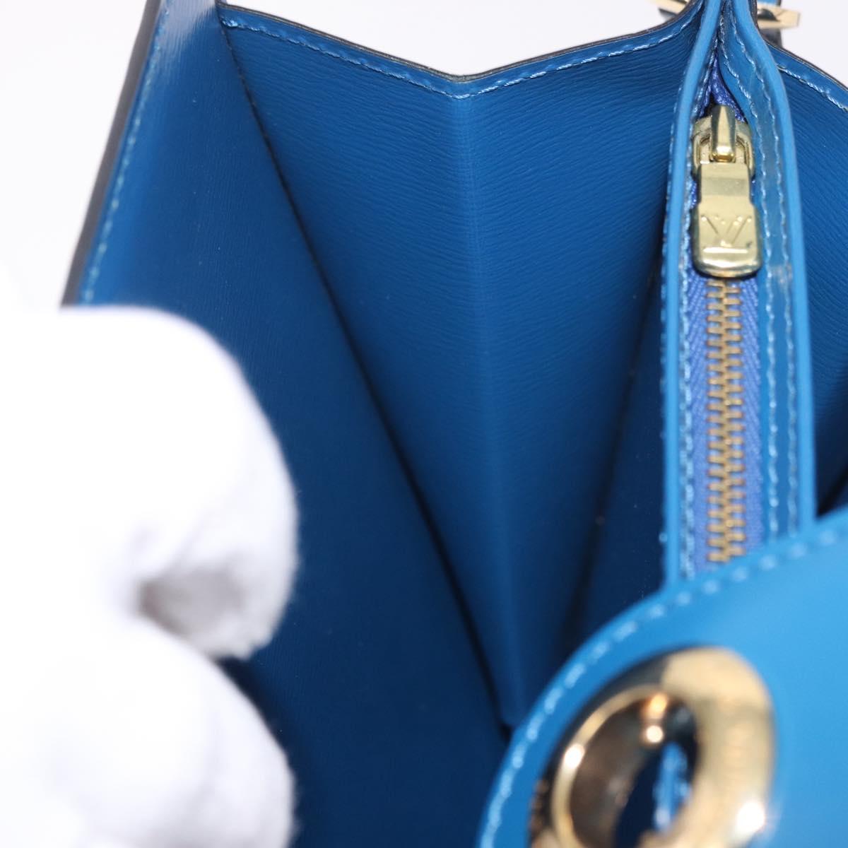 LOUIS VUITTON Epi Capuchin Shoulder Bag Blue M52345 LV Auth 188508