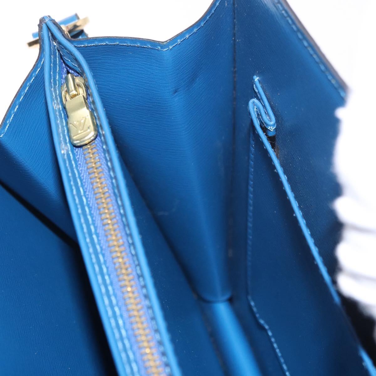 LOUIS VUITTON Epi Capuchin Shoulder Bag Blue M52345 LV Auth 188508