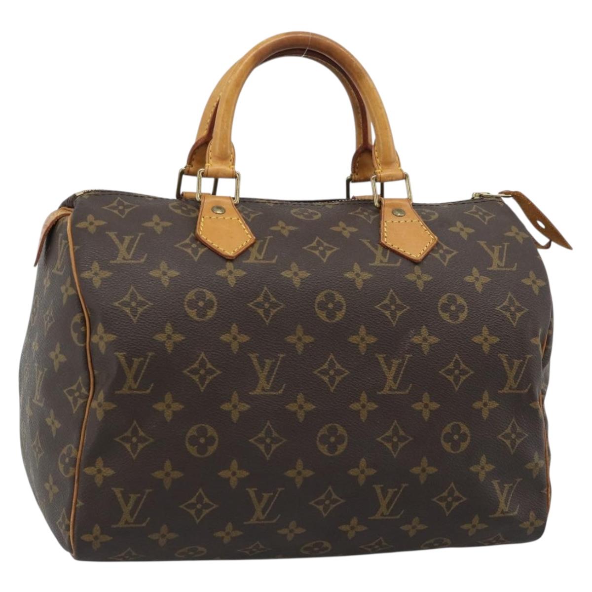 LOUIS VUITTON Monogram Speedy 30 Hand Bag M41526 LV Auth 188509A