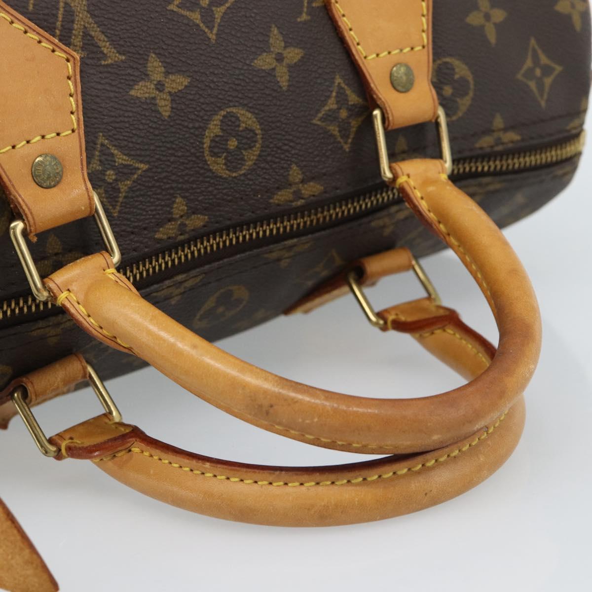 LOUIS VUITTON Monogram Speedy 30 Hand Bag M41526 LV Auth 188509A