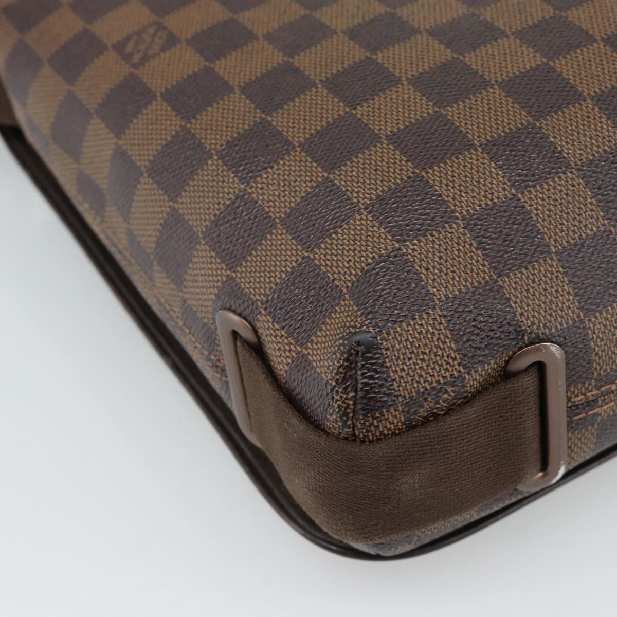 LOUIS VUITTON Damier Ebene Brooklyn PM Shoulder Bag N51210 LV Auth 188513