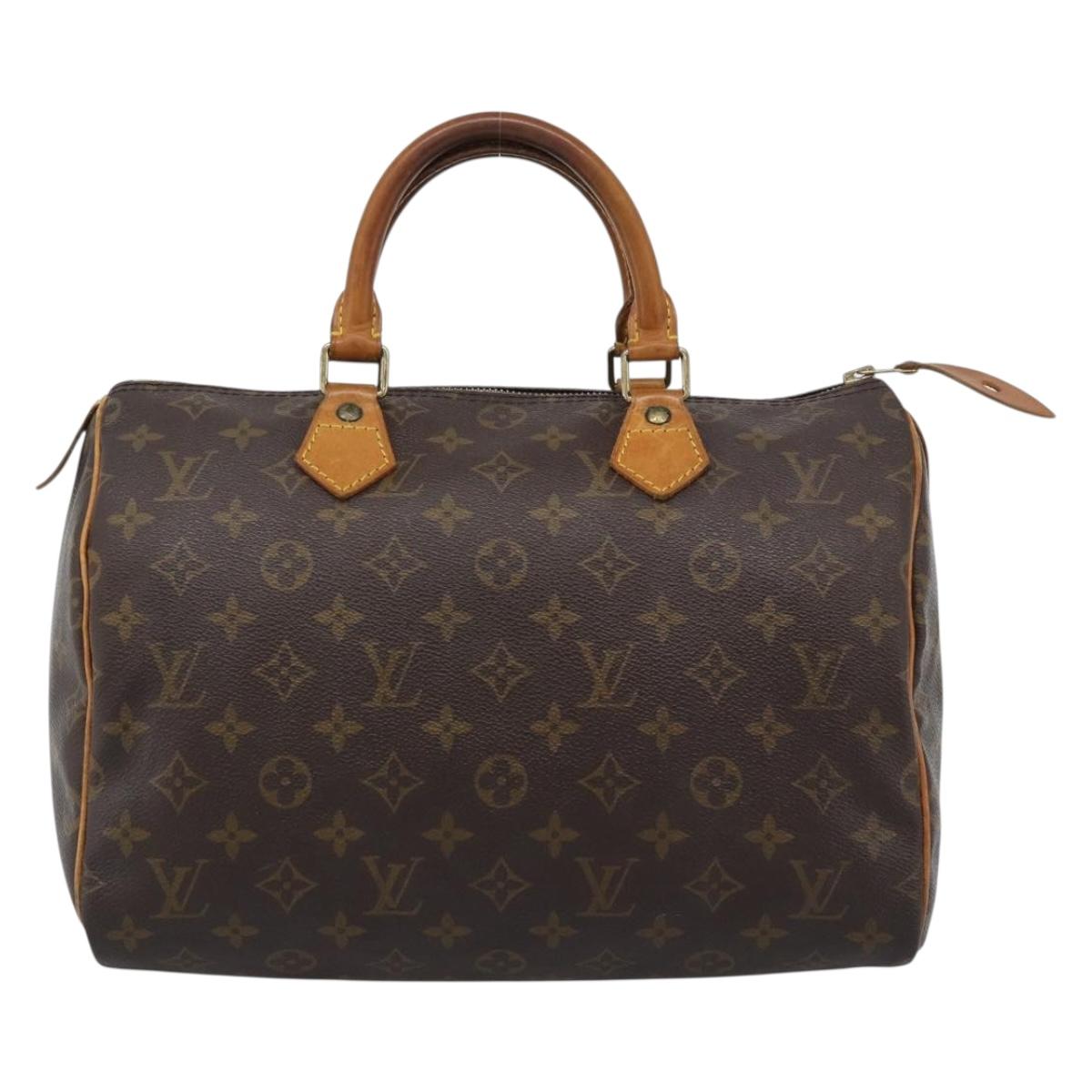 LOUIS VUITTON Monogram Speedy 30 Hand Bag M41526 LV Auth 188516A