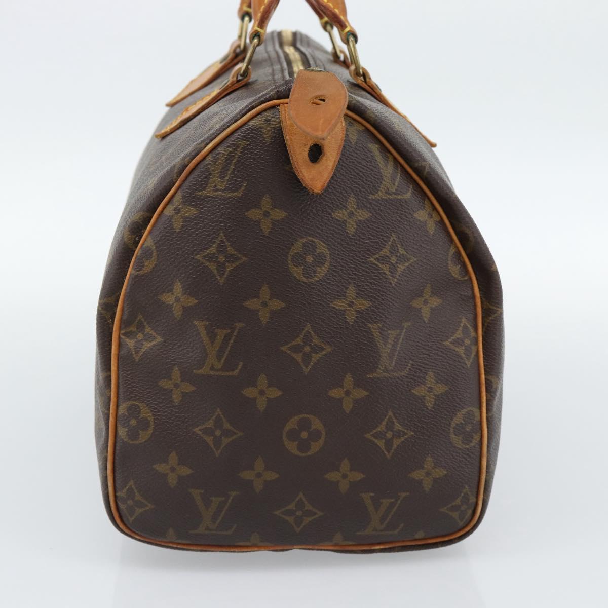 LOUIS VUITTON Monogram Speedy 30 Hand Bag M41526 LV Auth 188516A