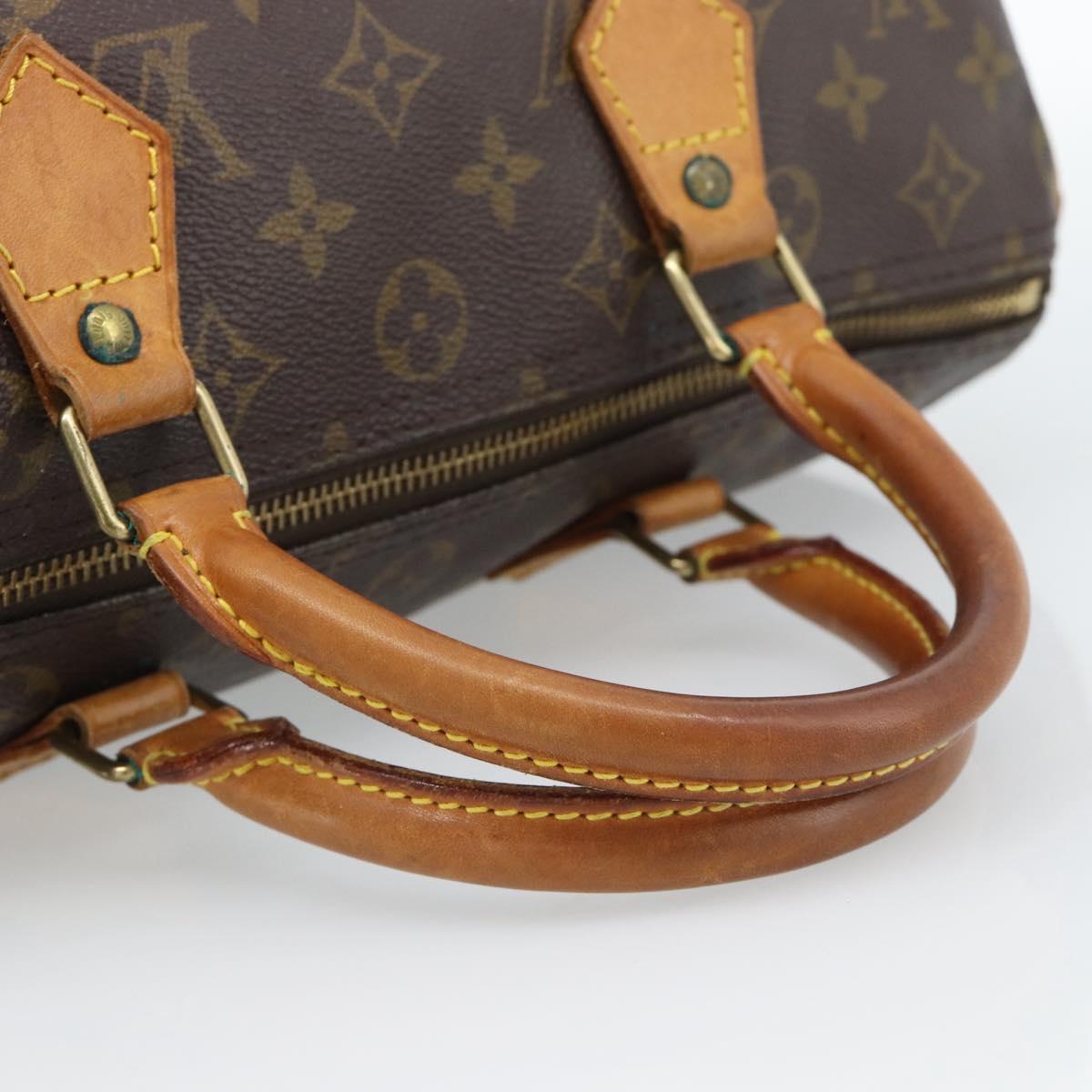 LOUIS VUITTON Monogram Speedy 30 Hand Bag M41526 LV Auth 188516A