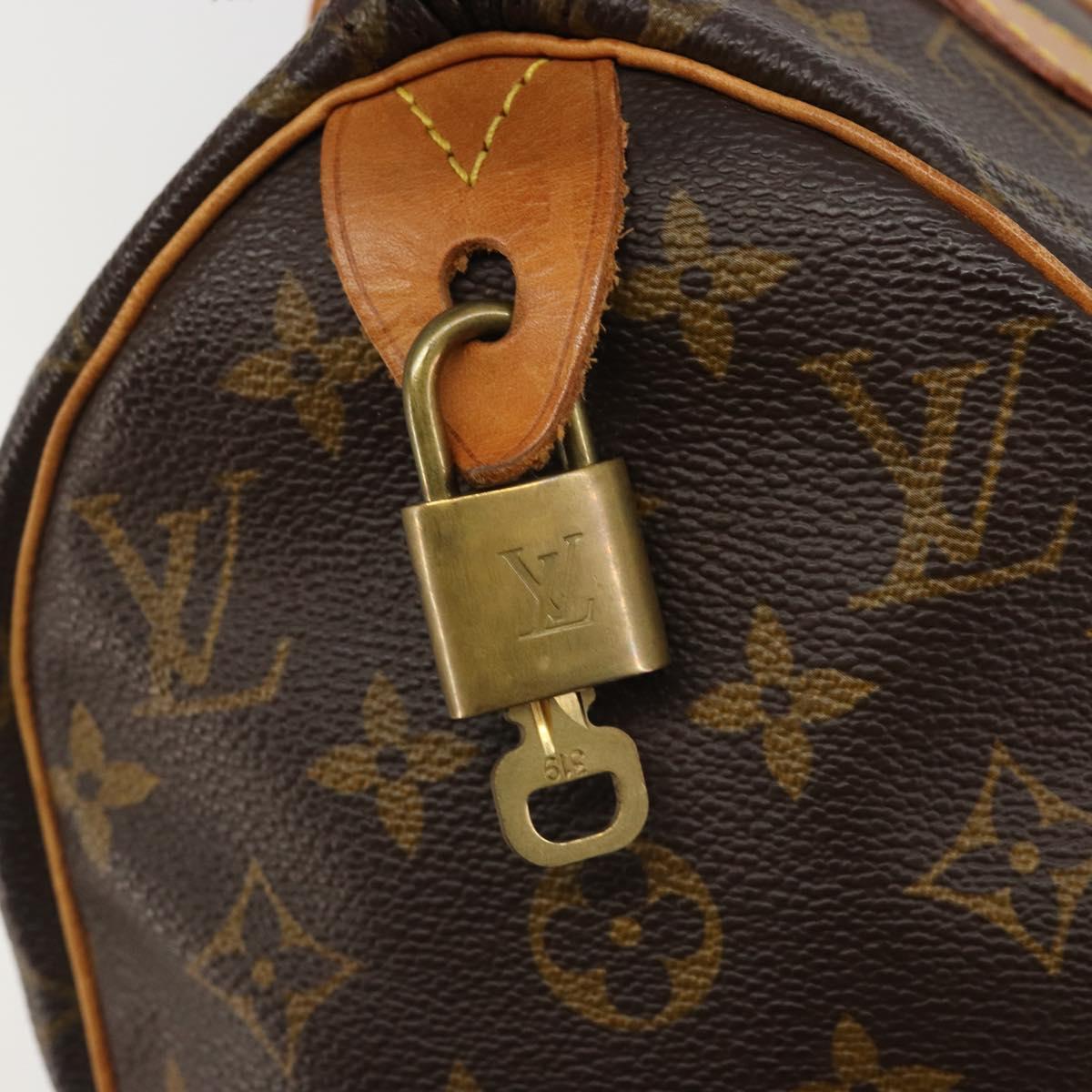 LOUIS VUITTON Monogram Speedy 25 Hand Bag M41528 LV Auth 188517SAV