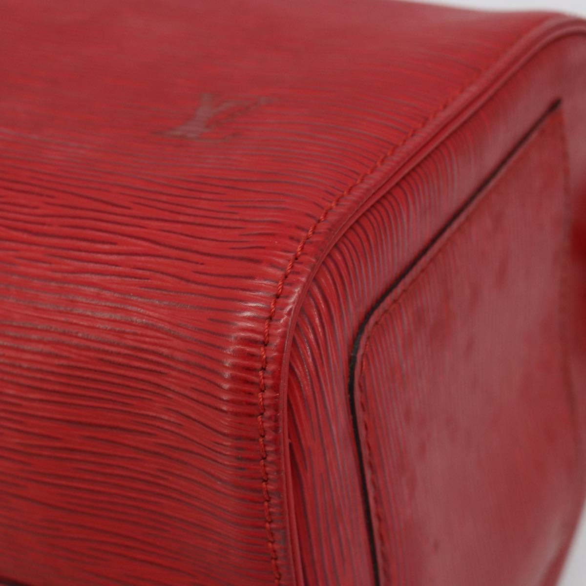 LOUIS VUITTON Epi Speedy 30 Hand Bag Castilian Red M43007 LV Auth 188522V