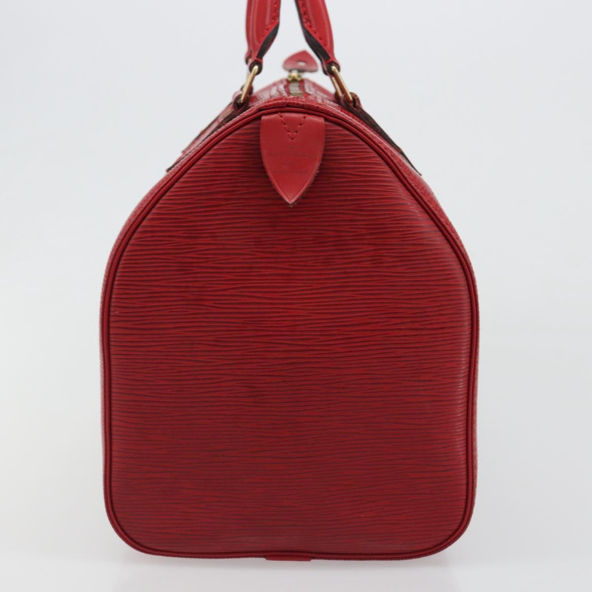 LOUIS VUITTON Epi Speedy 30 Hand Bag Castilian Red M43007 LV Auth 188522V
