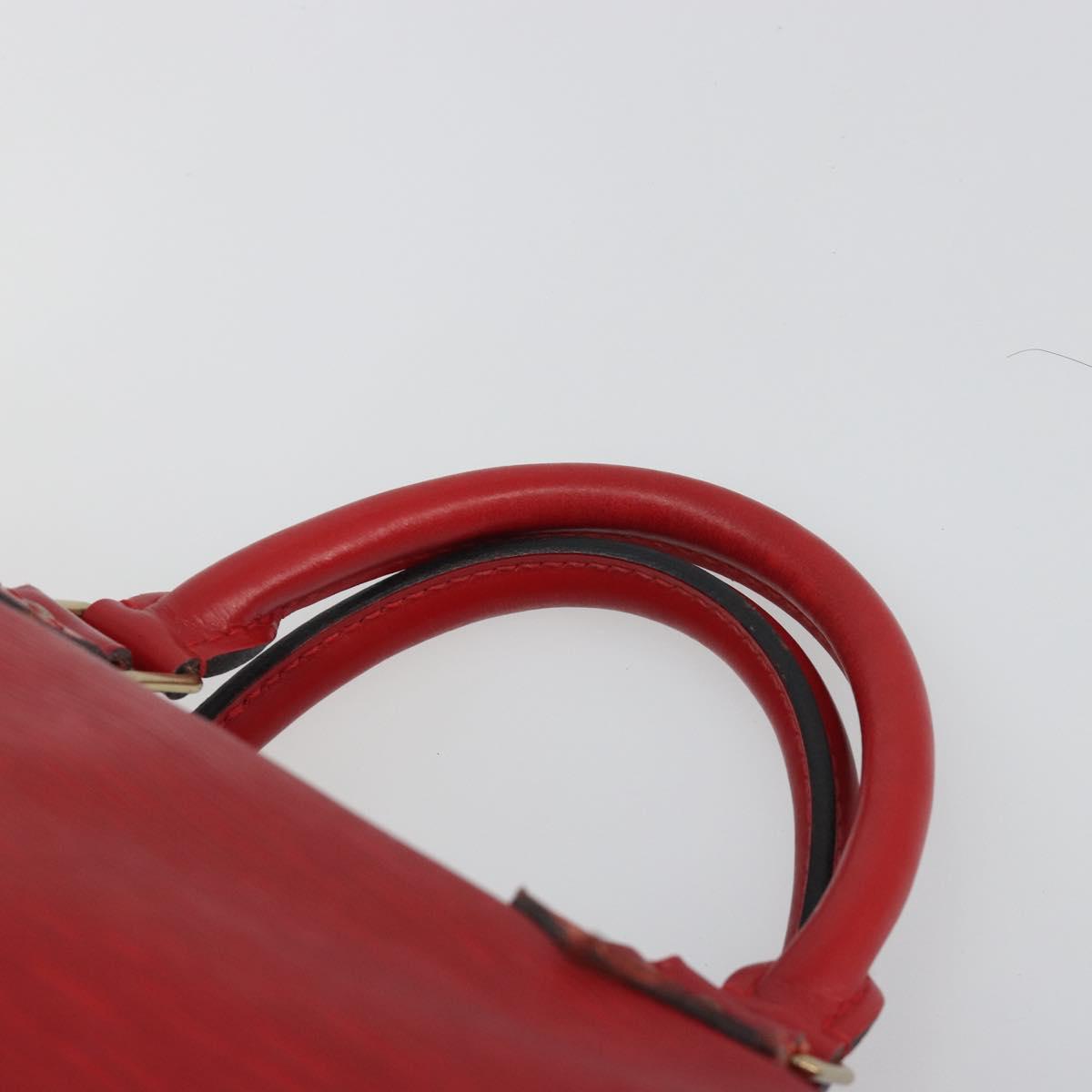 LOUIS VUITTON Epi Speedy 30 Hand Bag Castilian Red M43007 LV Auth 188522V